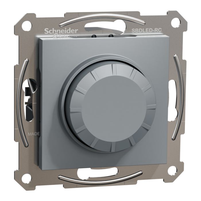 Поворотний LED димер, 230 В, 370 Вт, сталь, Asfora, Schneider Electric [EPH6800162]