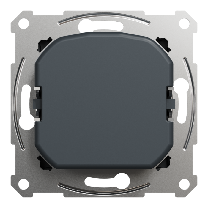 Поворотний LED димер, 230 В, 370 Вт, антрацит, Asfora, Schneider Electric [EPH6800171]