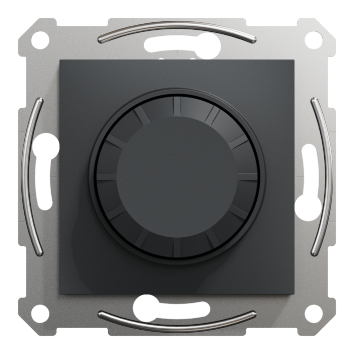 Поворотний LED димер, 230 В, 370 Вт, антрацит, Asfora, Schneider Electric [EPH6800171]