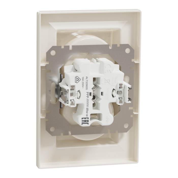 Розетка, кремова, 16 А, Asfora - Schneider Electric [EPH9700123]