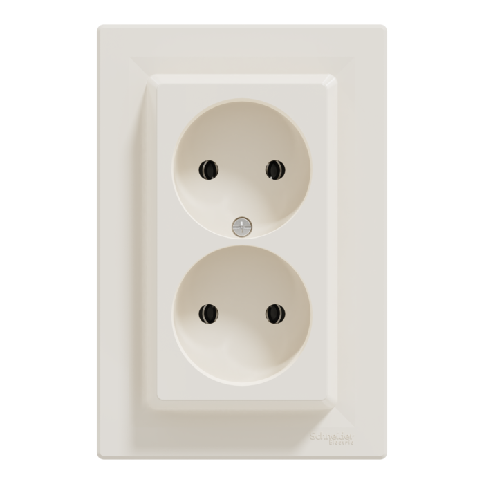 Розетка, кремова, 16 А, Asfora - Schneider Electric [EPH9700123]