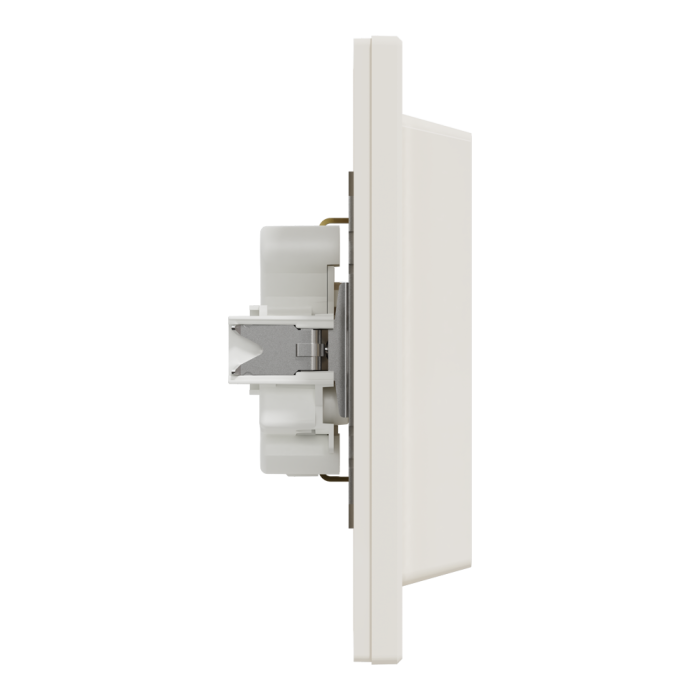 Розетка подвійна з заземленням кремова Asfora, Schneider Electric [EPH9900123]