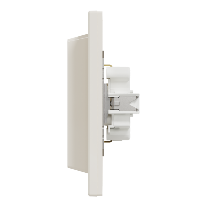 Розетка подвійна з заземленням кремова Asfora, Schneider Electric [EPH9900123]
