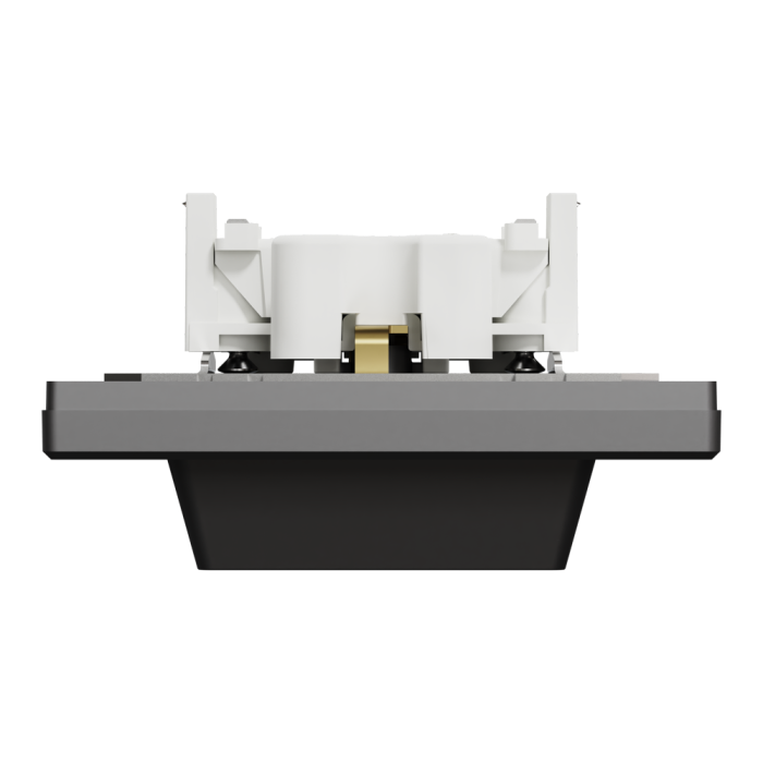 Розетка подвійна з заземленням антрацит Asfora, Schneider Electric [EPH9900171]