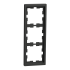 Рамка 3 постова, чорна, Merten - Schneider Electric [MTN4030-6534]