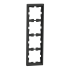 Рамка 4 постова, чорна, Merten - Schneider Electric [MTN4040-6534]