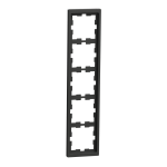 Рамка 5 постова, чорна, Merten - Schneider Electric [MTN4050-6534]