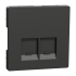 Накладка, чорна, Merten - Schneider Electric [MTN4572-6034]