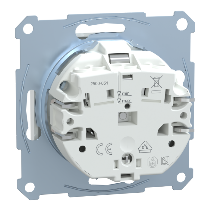 Розетка, Merten, Sm розетка schuko з з/ш., білий (ral 9016), Schneider Electric, [MTN2300-0325]