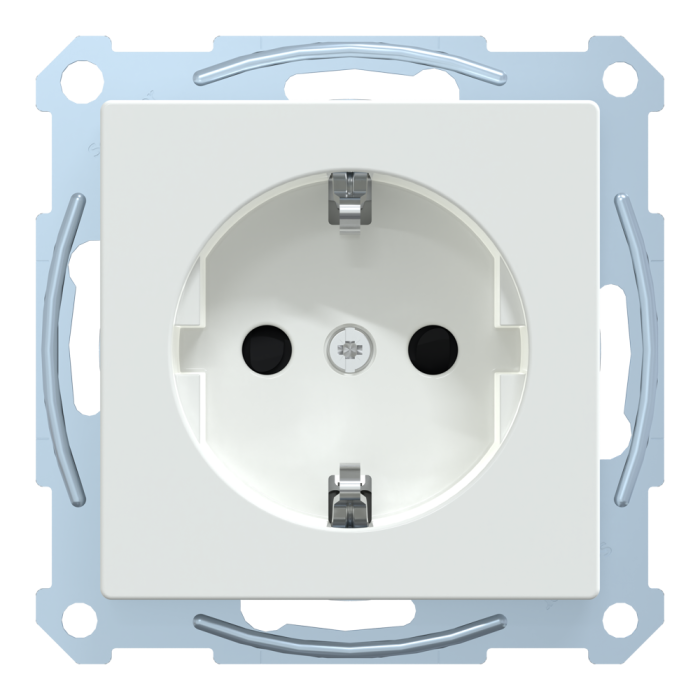 Розетка, Merten, Sm розетка schuko з з/ш., білий (ral 9016), Schneider Electric, [MTN2300-0325]