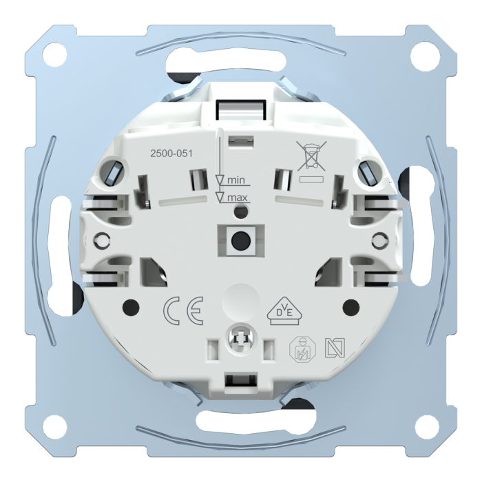 Розетка, Merten, Sm механізм розетки schuko з кришкою, чорний (ral 7024), Schneider Electric, [MTN2300-0414]