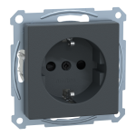 Розетка, чорна, 16 А, Merten - Schneider Electric [MTN2300-0414]