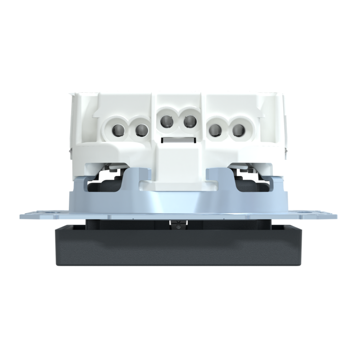 Розетка, Merten, Sm механізм розетки schuko з кришкою, чорний (ral 7024), Schneider Electric, [MTN2300-0414]