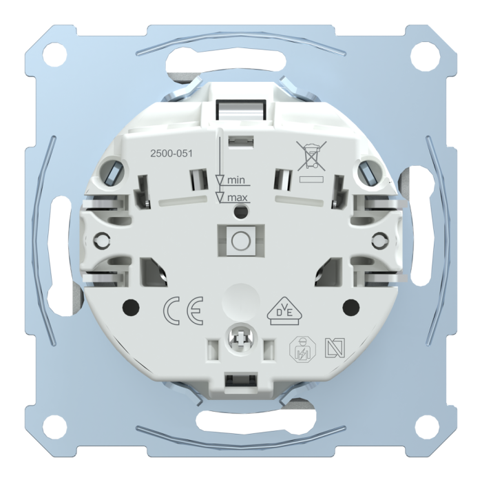 Розетка, Merten, Sm мех. розетки schuko з з/к, алюмінієвий, Schneider Electric, [MTN2300-0460]