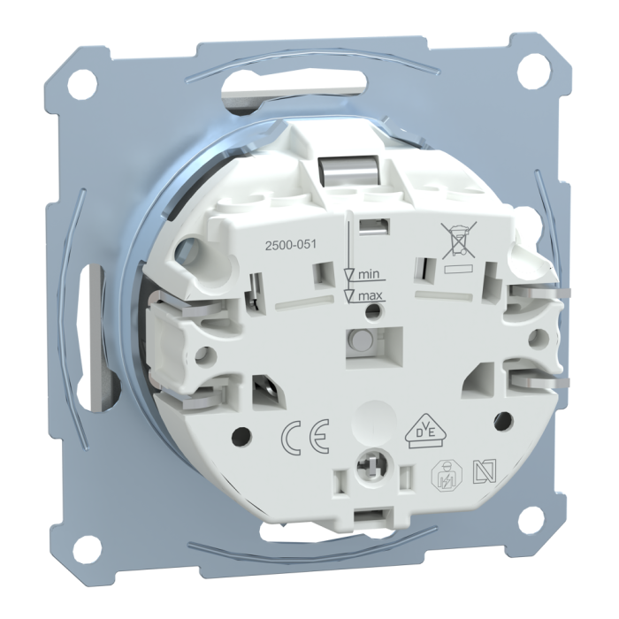 Розетка, Merten, Sm мех. розетки schuko з з/к, алюмінієвий, Schneider Electric, [MTN2300-0460]