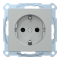 Розетка, Merten, Sm мех. розетки schuko з з/к, алюмінієвий, Schneider Electric, [MTN2300-0460]