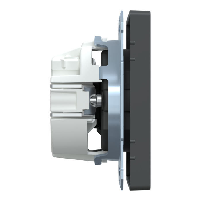 Розетка, 16 А, чорна, Merten, Schneider Electric [MTN2300-6034]