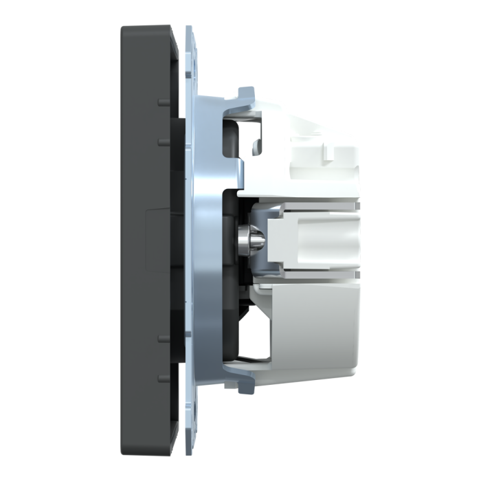 Розетка, 16 А, чорна, Merten, Schneider Electric [MTN2300-6034]