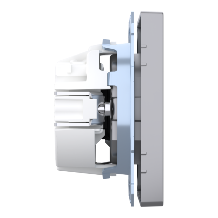 Розетка, 16 А, нержавіюча сталь, Merten, Schneider Electric [MTN2300-6036]