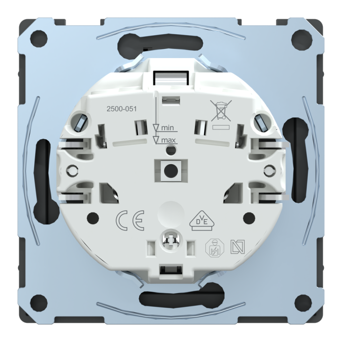Розетка, 16 А, чорна, Merten, Schneider Electric [MTN2314-6034]