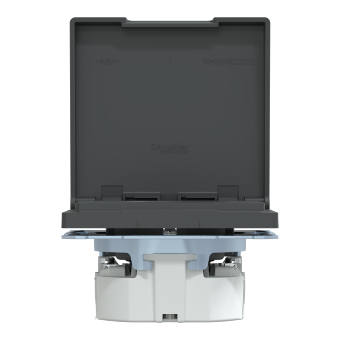 Розетка, 16 А, чорна, Merten, Schneider Electric [MTN2314-6034]