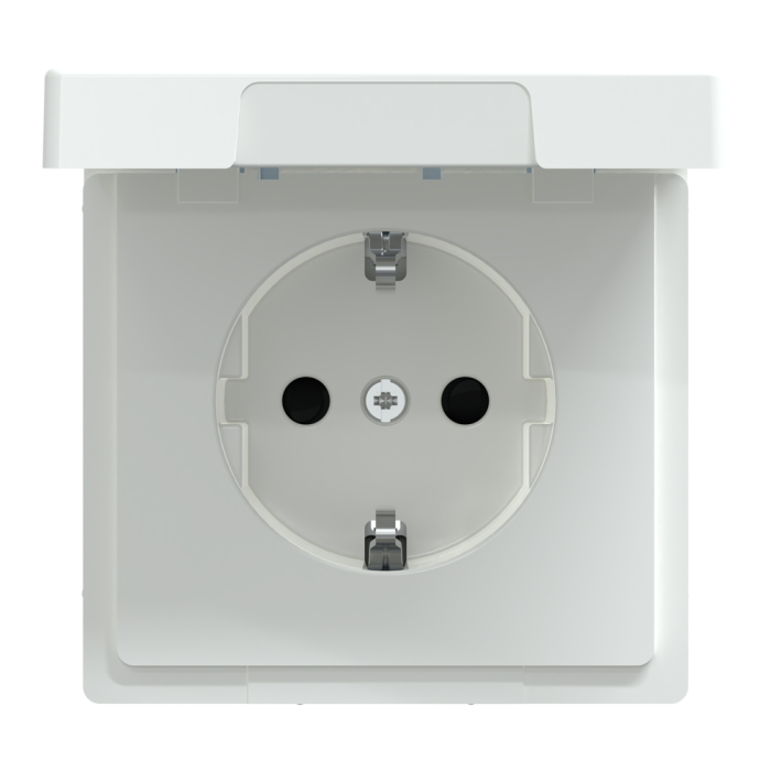 Розетка, 16 А, біла, Merten, Schneider Electric [MTN2314-6035]