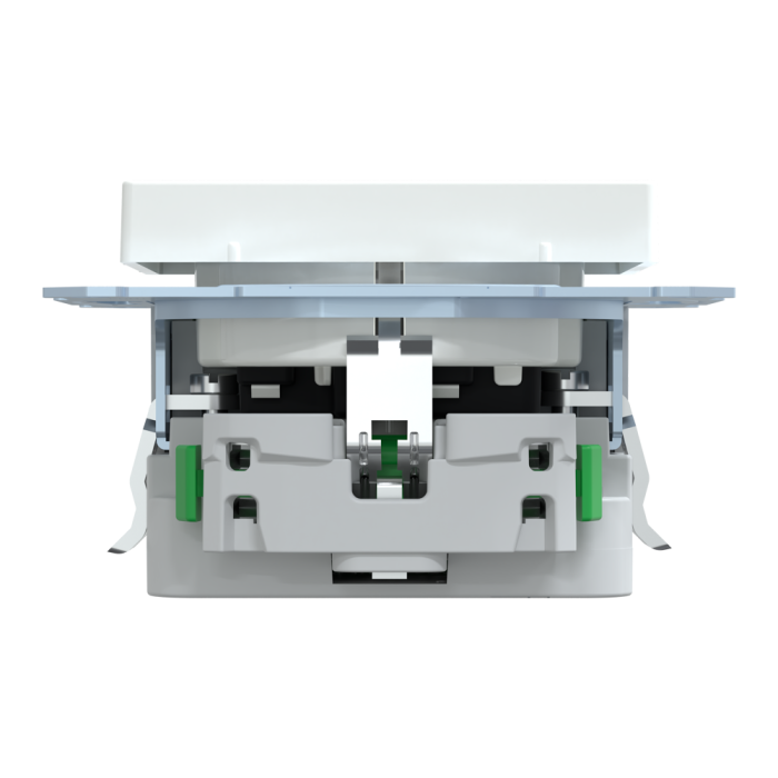 Зарядний пристрій USB + розетка, Merten, Розетка Schuko з 2 USB 2, білий (ral 9016), Schneider Electric, [MTN2366-0325]