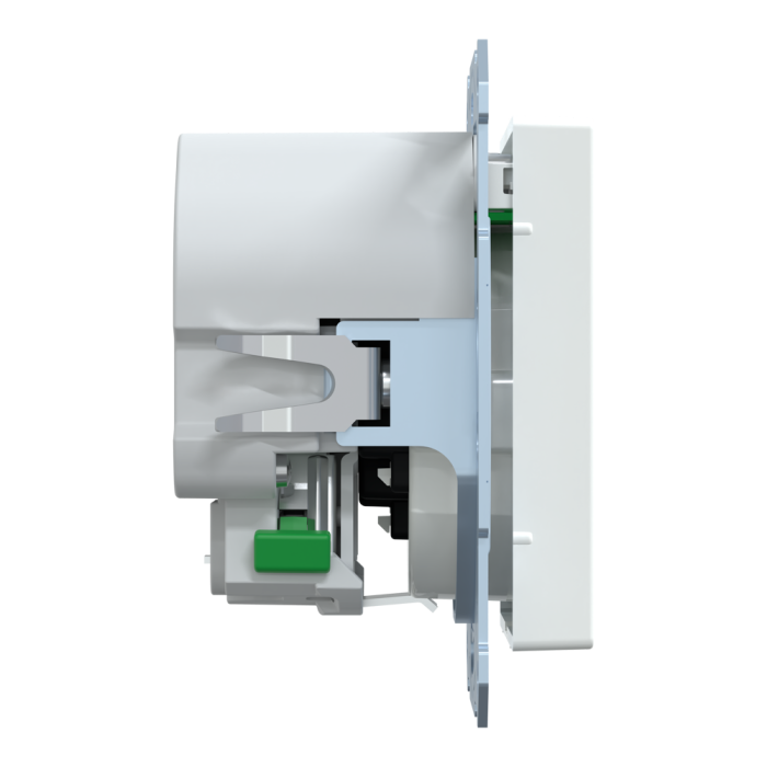 Зарядний пристрій USB + розетка, Merten, Розетка Schuko з 2 USB 2, білий (ral 9016), Schneider Electric, [MTN2366-0325]
