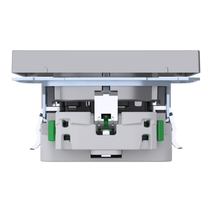 Зарядний пристрій USB + розетка, Merten, D-Life РОЗЕТКА 16 A USB A+C 3 A, нержавіюча сталь, Schneider Electric, [MTN2367-6036]