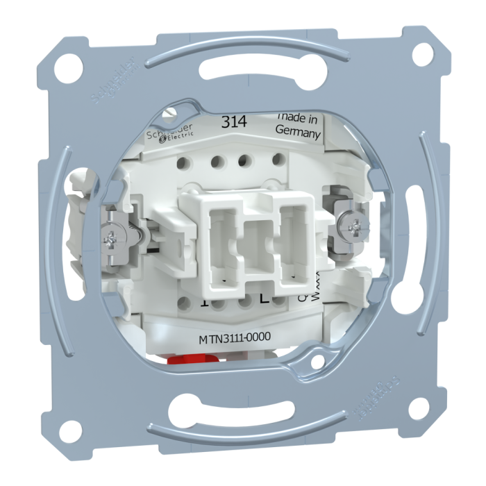 Вимикач, 1-клавішний, 10 А, Merten, Schneider Electric [MTN3111-0000]