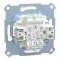 Вимикач, 1-клавішний, 10 А, Merten, Schneider Electric [MTN3111-0000]