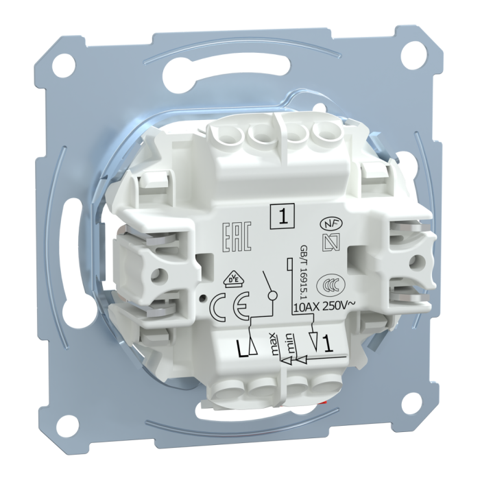 Вимикач, 1-клавішний, 10 А, Merten, Schneider Electric [MTN3111-0000]