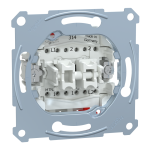 Вимикач, 2-клавішний, 10 А, Merten - Schneider Electric [MTN3126-0000]
