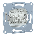 Вимикач + кнопка 2-клавішна, 10 А, Merten - Schneider Electric [MTN3128-0000]