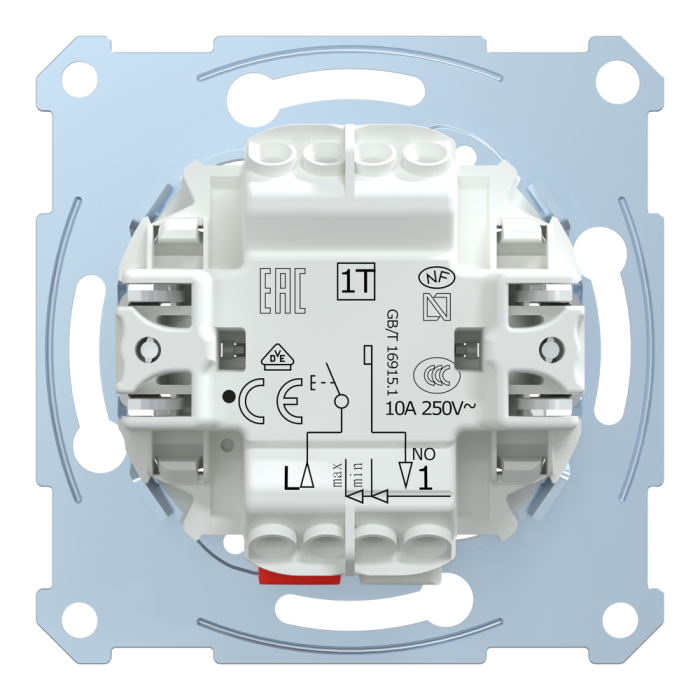 Кнопка, 1-клавішна, 10 А, Merten, Schneider Electric [MTN3150-0000]