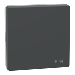 Клавіша для 1-кнопкового вимикача, чорна, Merten - Schneider Electric [MTN3304-6034]