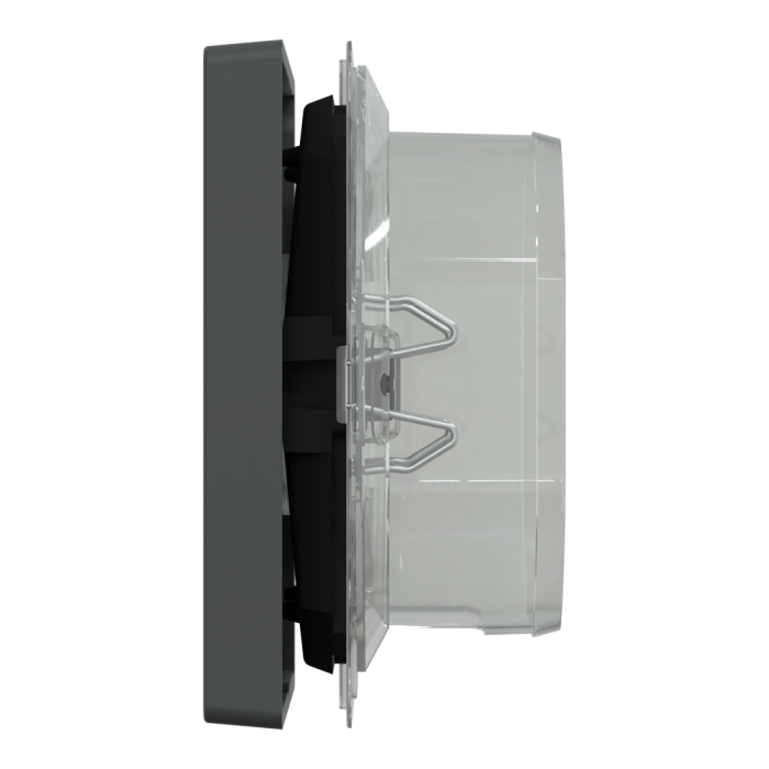 Клавіша, Merten, D-Life КЛАВІША 1-а IP44 АНТРАЦИТ, чорний (ral 7024), Schneider Electric, [MTN3304-6034]