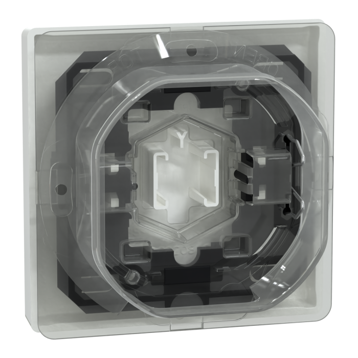 Клавіша, Merten, D-Life КЛАВІША 1-а IP44 БІЛ. ЛОТОС, лотосовий білий (ral 9003), Schneider Electric, [MTN3304-6035]