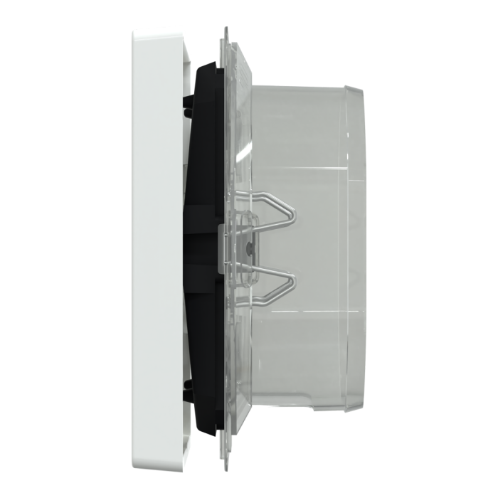 Клавіша, Merten, D-Life КЛАВІША 1-а IP44 БІЛ. ЛОТОС, лотосовий білий (ral 9003), Schneider Electric, [MTN3304-6035]