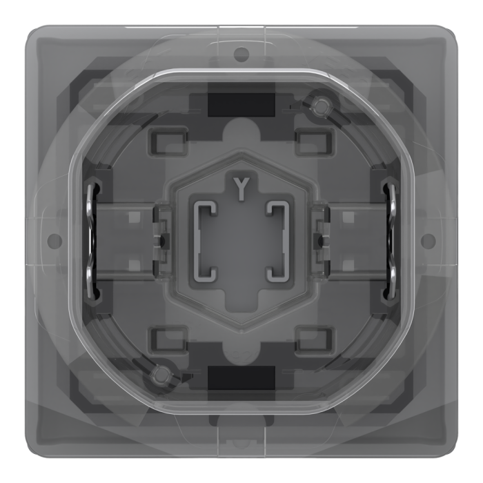 Клавіша, 1-клавішна, нержавіюча сталь, Merten, Schneider Electric [MTN3304-6036]