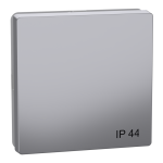 Клавіша для 1-кнопкового вимикача, нержавіюча сталь, Merten - Schneider Electric [MTN3304-6036]