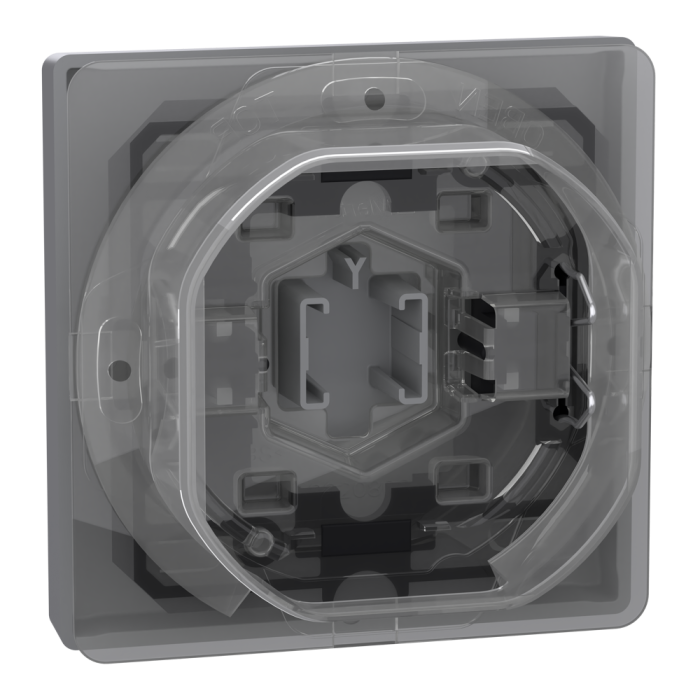 Клавіша, Merten, D-Life КЛАВІША 1-а IP44 НЕРЖ. СТАЛЬ, нержавіюча сталь, Schneider Electric, [MTN3304-6036]