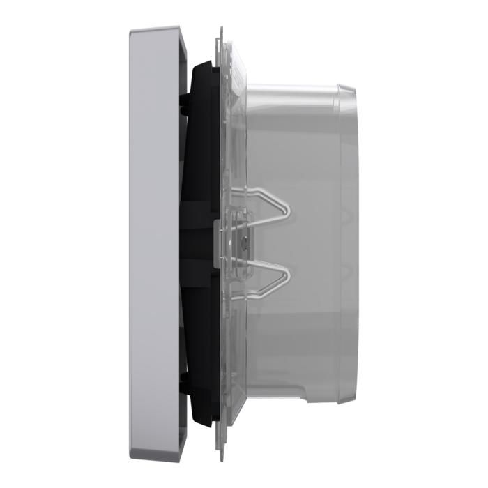 Клавіша, 1-клавішна, нержавіюча сталь, Merten, Schneider Electric [MTN3304-6036]