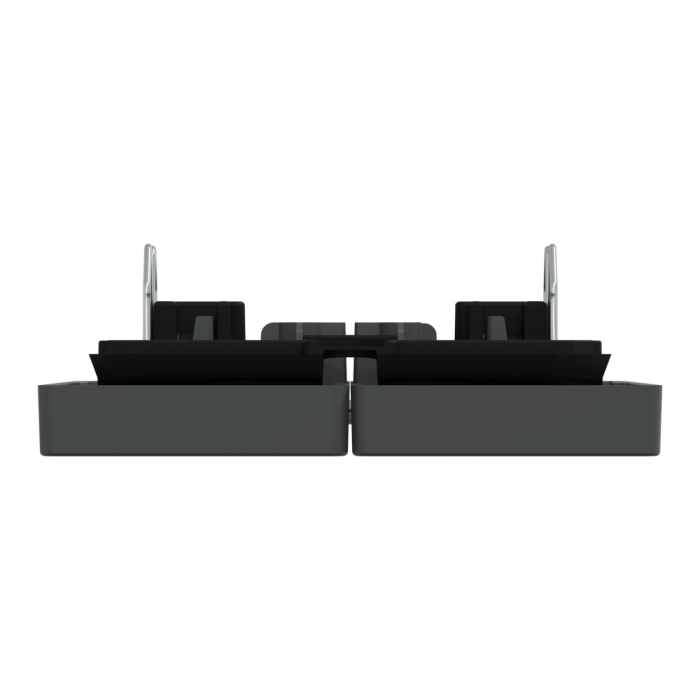 Клавіша, 2-клавішна, чорна, Merten, Schneider Electric [MTN3400-6034]