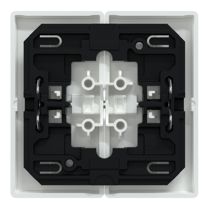 Клавіші для 2-кнопкового вимикача, білі, Merten - Schneider Electric [MTN3400-6035]