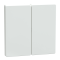Клавіші для 2-кнопкового вимикача, білі, Merten - Schneider Electric [MTN3400-6035]