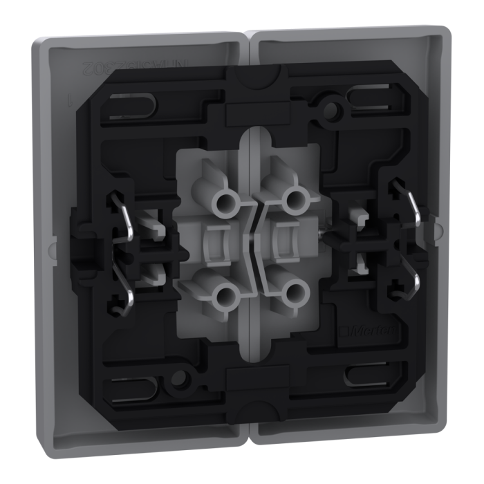 Клавіші для 2-кнопкового вимикача, нержавіюча сталь, Merten - Schneider Electric [MTN3400-6036]