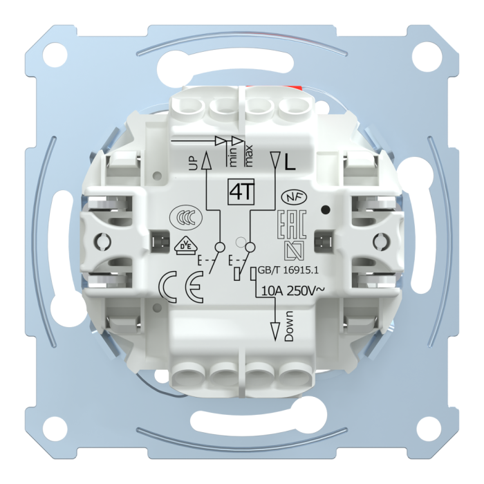 Управління затвором, 2-клавішний, 10 А, Merten, Schneider Electric [MTN3755-0000]