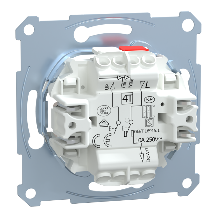 Управління затвором, 2-клавішний, 10 А, Merten, Schneider Electric [MTN3755-0000]