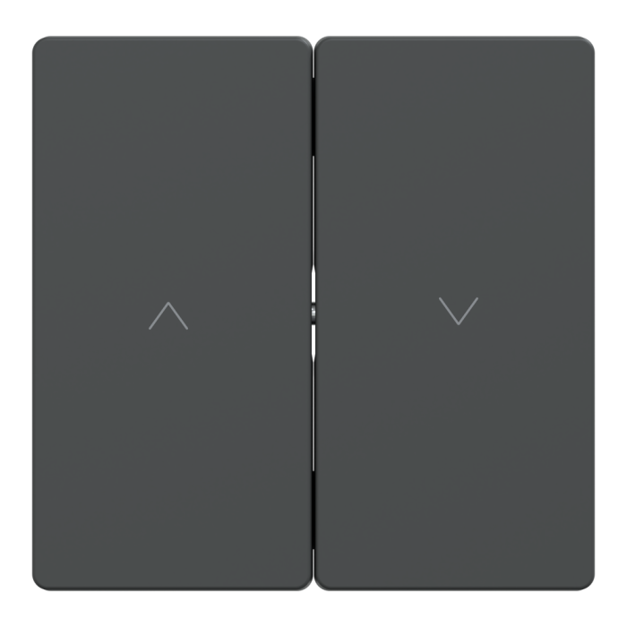 Клавіша, Merten, D-Life КЛАВІША для жалюзі АНТРАЦИТ, чорний (ral 7024), Schneider Electric, [MTN3855-6034]